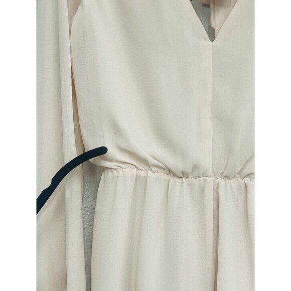 Lovers + Friends Romper Size Small Beige Pale Pink Long Sleeve Sheer Festival - Picture 15 of 15